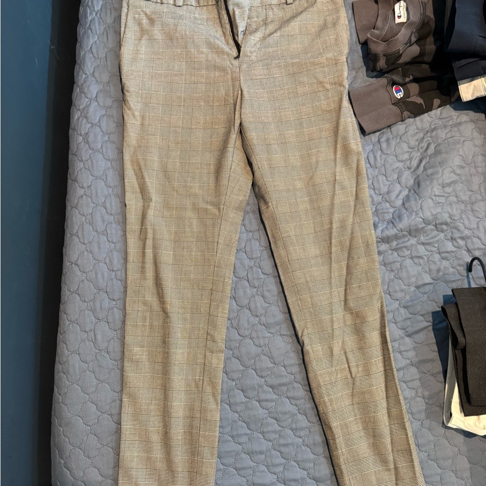 Plaid Grey H&M Trousers